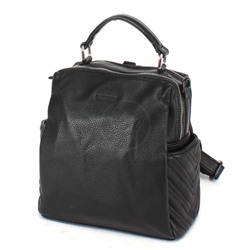 Сумка женская искусственная кожа VF-552084-20-C (рюкзак change), 2отд, 3внут+2внеш карм, черный 230504